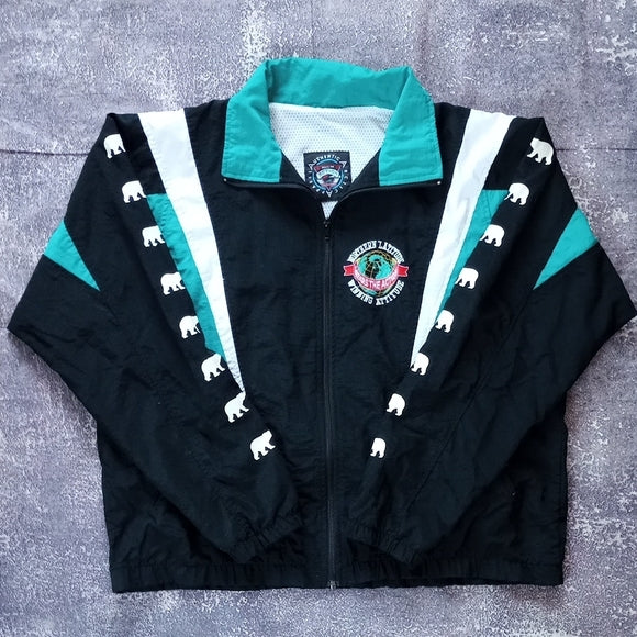 Vintage 90s TEAM NWT POLAR BEAR WINDBREAKER JACKET