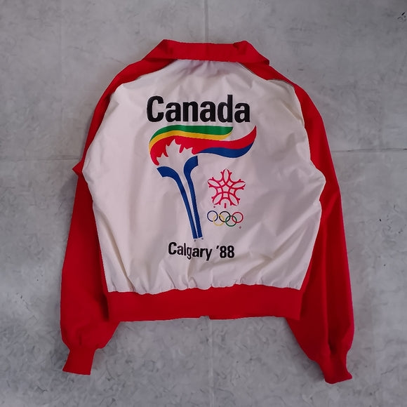 Vintage 1988 Olympics Games Calgary Torch Runner Track Suit