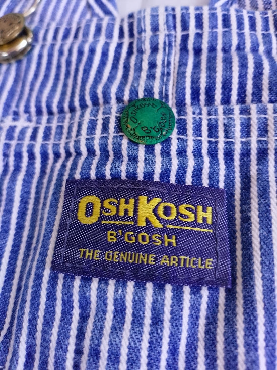 Vintage 90s Osh Kosh B'Gosh Rail Conductor Stripe Overalls