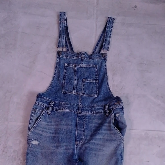 Stylish Modern Denim Overalls Workwear