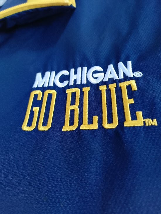 NCAA MICHIGAN UNIVERSITY SO BLUE Windbreaker Pullover Quarter Zip