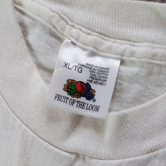 Vintage 1993 ANTI Kim Campbell New Face Same Party Single Stitch T-Shirt