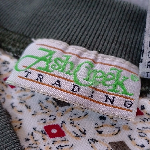 VINTAGE 90s ASH CREEK TINY FLORAL PATTERN SHIRT