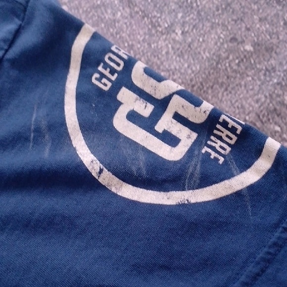 George St.Pierre Affliction Tee - Navy and Red RUSH