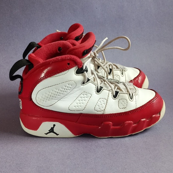 Air Jordan 9 Retro White Gym Red (PS) Shoe 401811-160