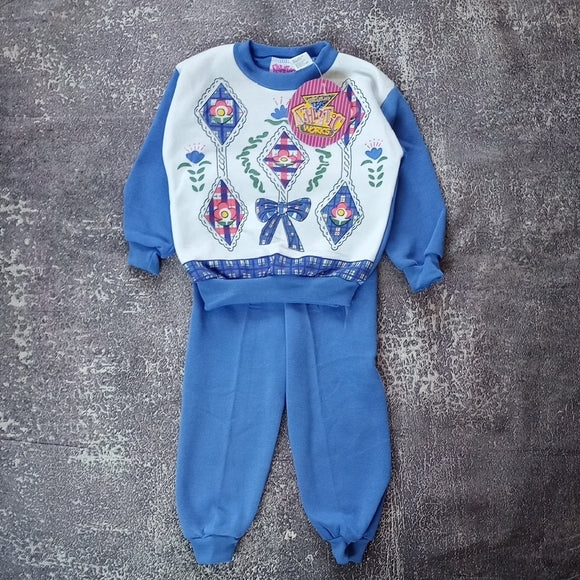 DEADSTOCK Vintage ATHLETIC WORKS  Matching Top and Pants