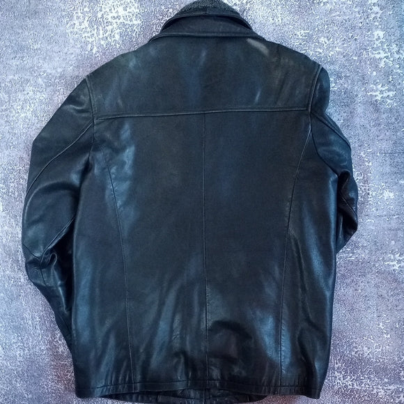 CUIRS AKOURY Men's Black Leather Jacket