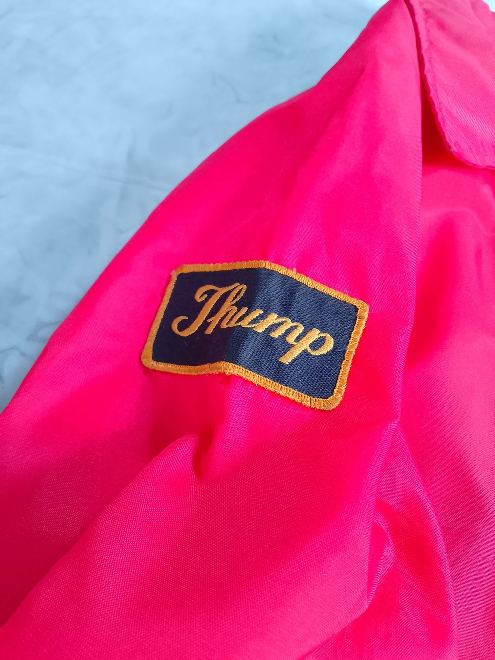 Vintage 2002 Douvris Martial Arts THUMP Jacket Kicking Guy