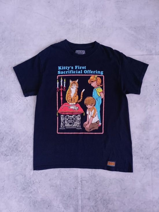 Kitty's First Sacrificial Offering Graphic Tee - Black Steven Rhodes
