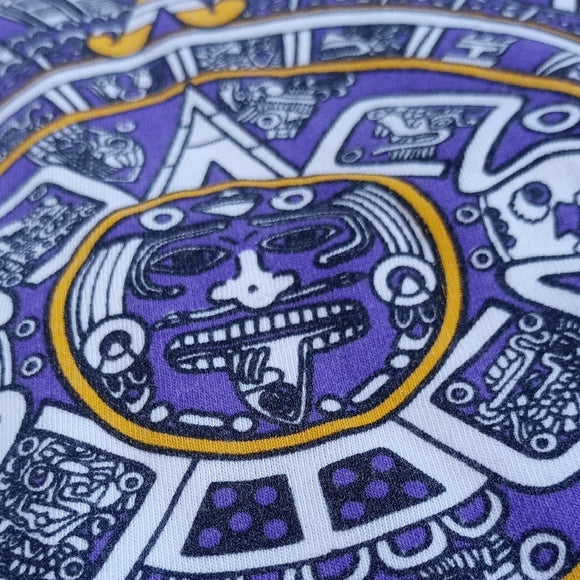 Vintage 90s Aztec Calendar Calendario Azteca Camus T-Shirt Single Stitch UNISEX