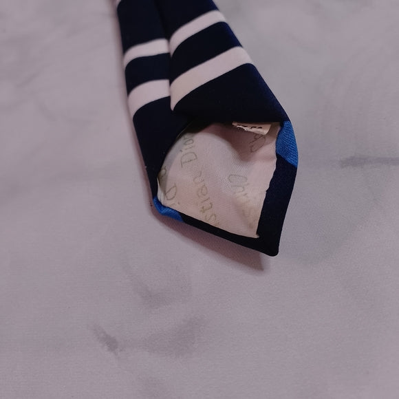 Christian Dior Blue and Tan Men's Tie Tain and Air Balloon