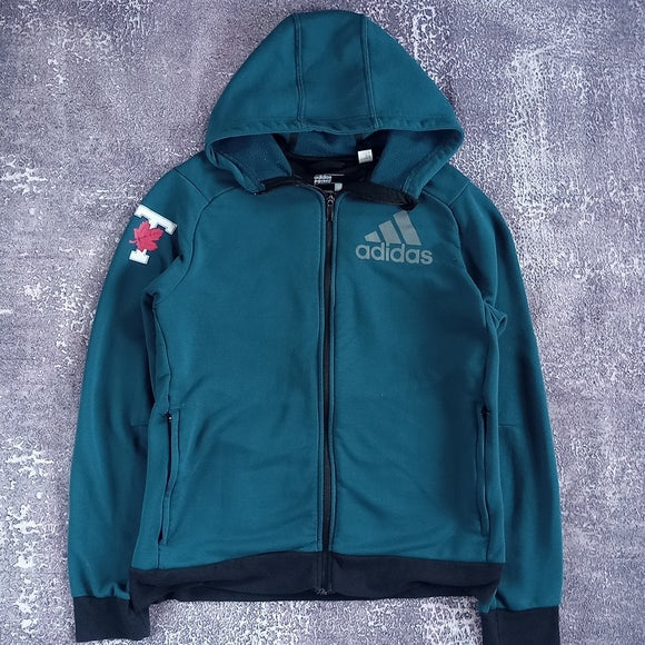 ADIDAS UOT University Of Toronto Zip Up Hoodie Sweaters Climalite