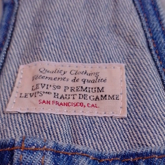 Vintage Style Levi's Denim Overalls Workwear