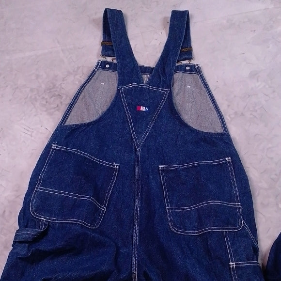 VINTAGE 90s USA Works Denim Overalls Workwear unisex