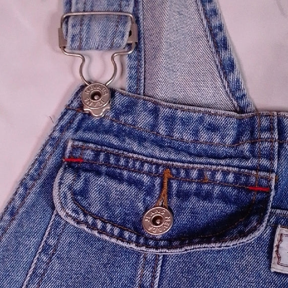 Vintage 90s NEVADA Blue Denim Overalls Workwear UNISEX