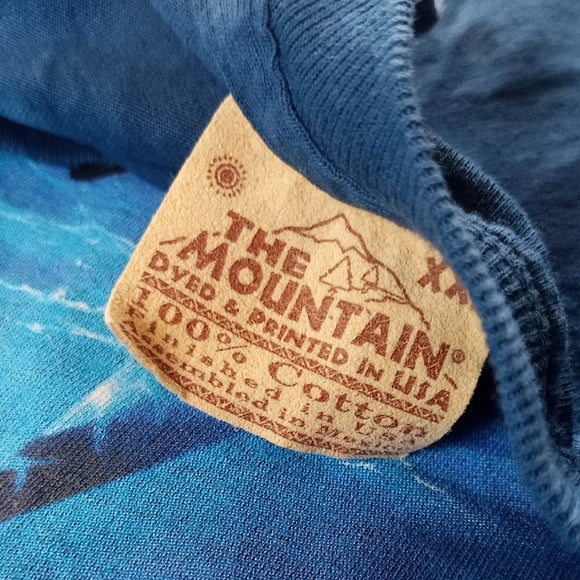 Vintage 1999 The Mountain Swiming Orcas Victoira Canda Tie Dye T-Shirt