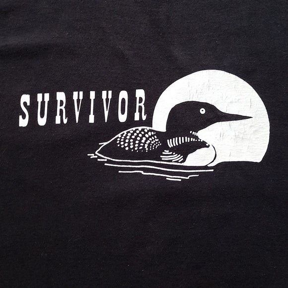 Vintage 90s Survivor Loon Moon Single Stitch T-Shirt Unisex