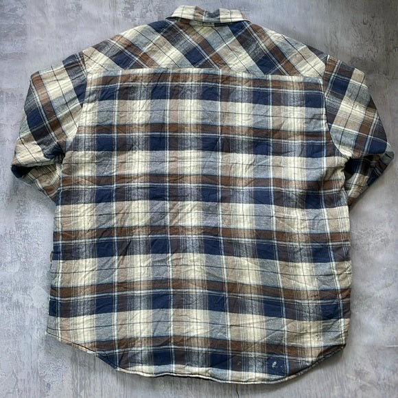 Vintage Distressed Buckeye dickies Plaid Workers Jacket With Pearl Snaps UNISEX