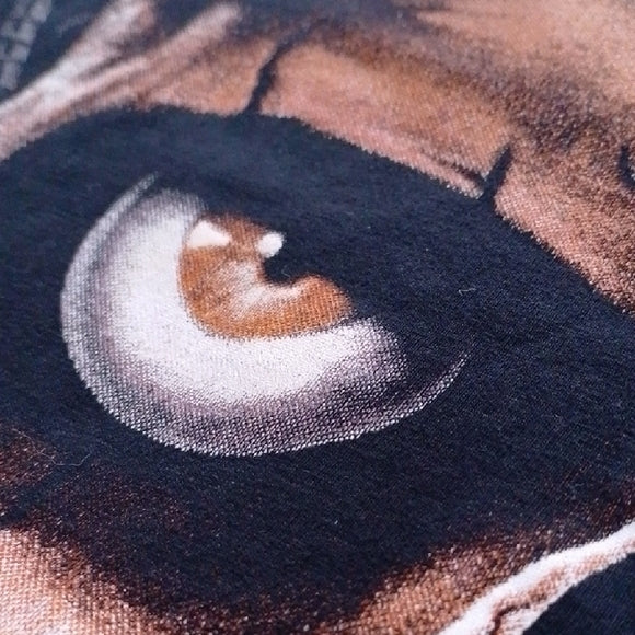 Vintage Men's Black Skull Graphic T-Shirt PAO