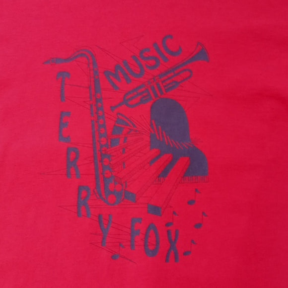 Vintage Terry Fox Music Single Stitch T-Shirt Unisex