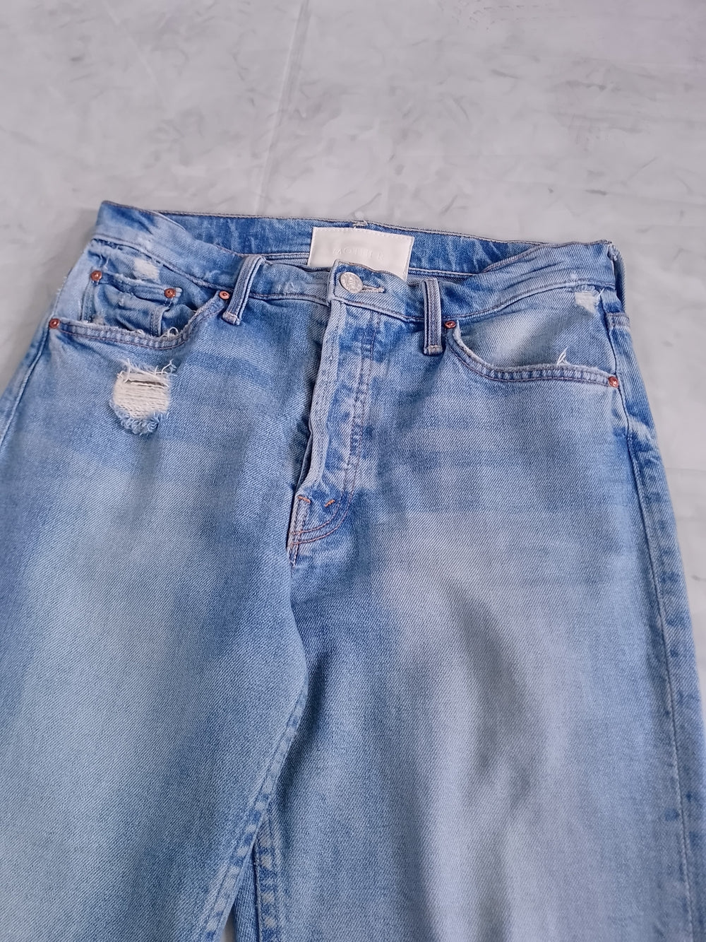 Mother Superior The Tomcat The Confession Denim Blue Jeans