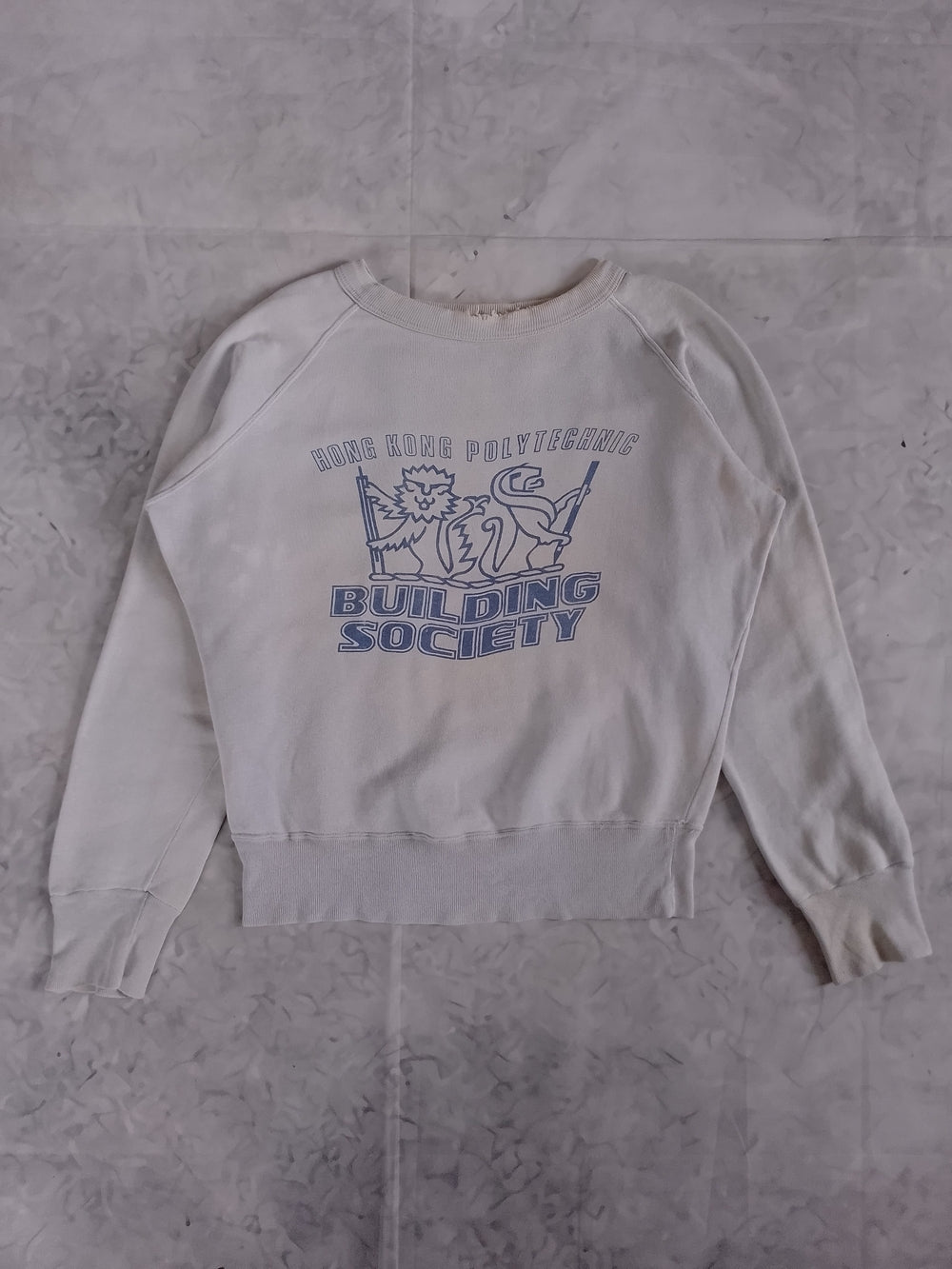 Vintage 90s HONG KONG POLYTECHNIC 'Building Society' Graphic Sweatshirt