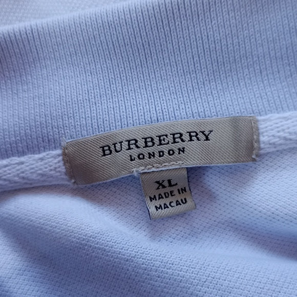 Burberry London Men's Striped Polo T-Shirt