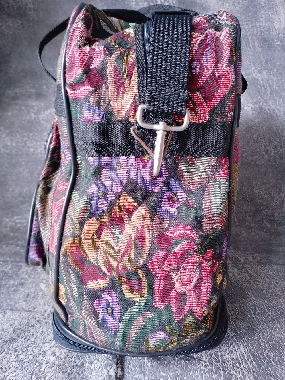Vintage ARCTICS USA Floral Tote Travel Bag - Expandable