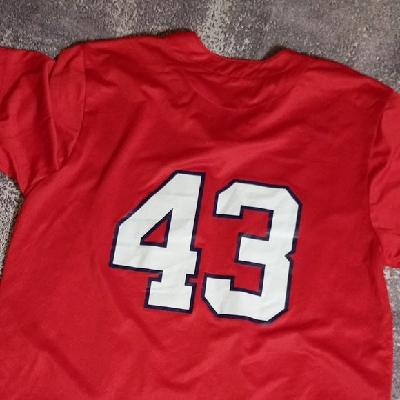 Red Nike MLB Cardinals Jersey #43