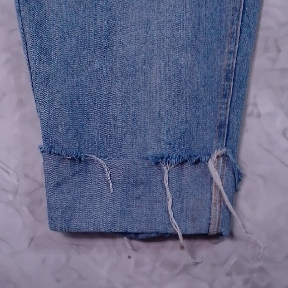 Denim Jumpsuit with Belt Workwear