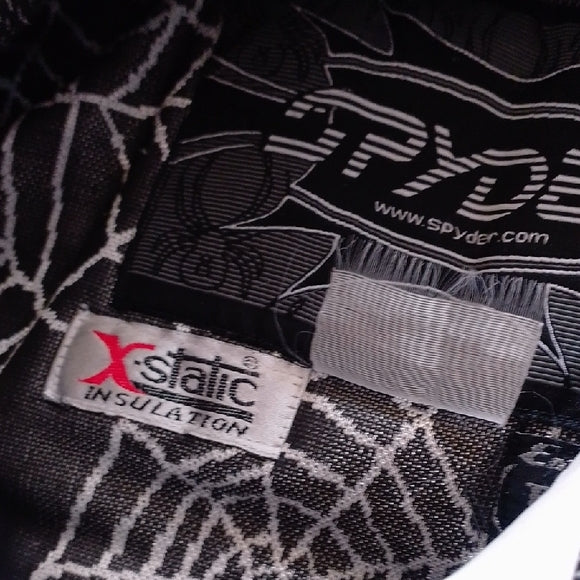Spyder Red and White Ski Jacket with Black Accents Entrant Dermizax-EV Fabric