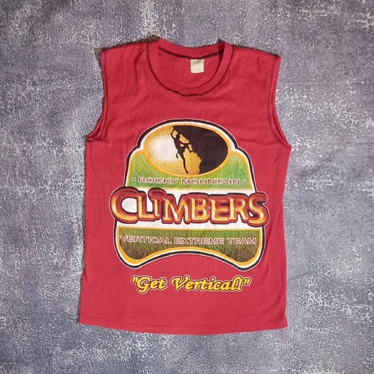 Vintage 90s CLIMBERS GET VERTICLE TANK TOP