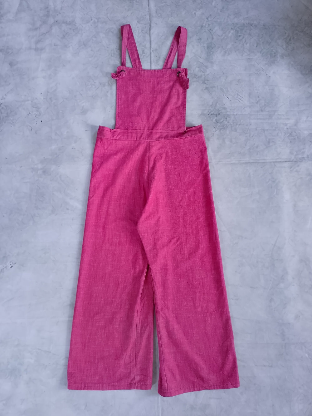 Hip Chick Design Red/Pink Wide-Leg Overalls Stylish One-Piece