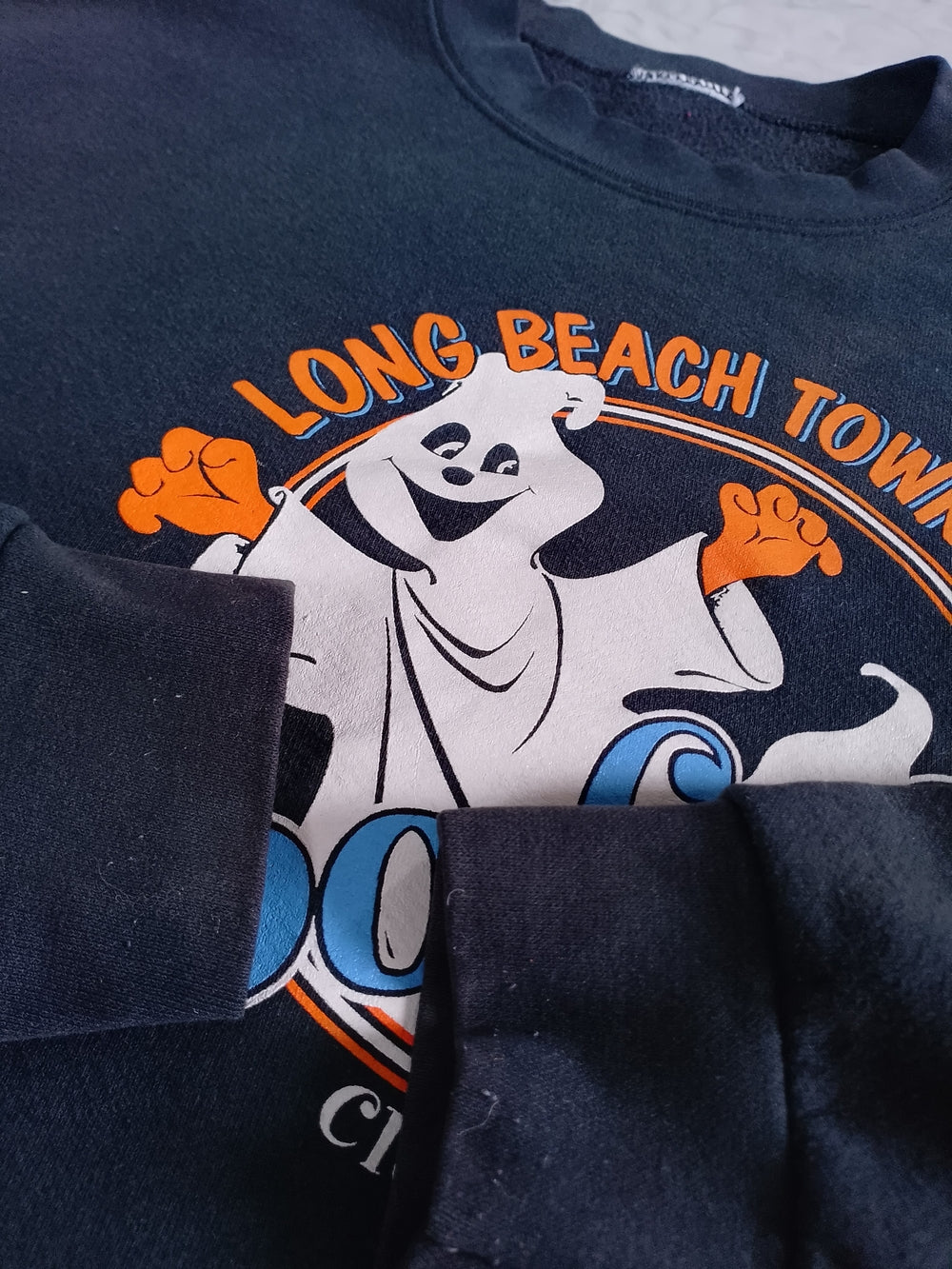 Vintage 90s LONG BEACH Boo Crew Graphic Sweatshirt UNISEX
