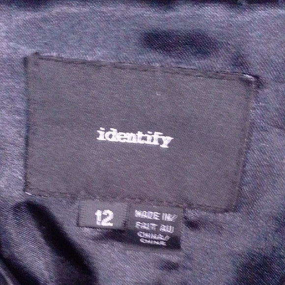 IDENTITY LEATHER FLARED ARMS JACKET