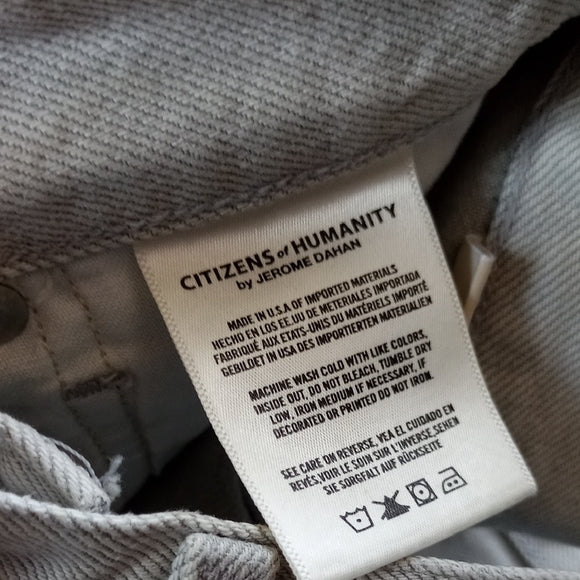 Citizens of Humanity EMMA High Rise wide Leg Crop Baggy Denim Jeans STYLE#1689-8