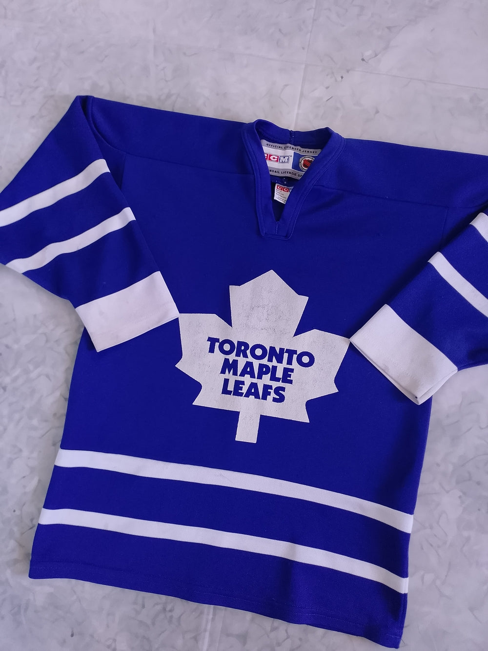 Vintage 90s CCM Toronto Maple Leafs Hockey Jersey KIDS