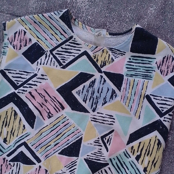 VINTAGE 90s WRANGLER Geometric Patterned Sleeveless Top