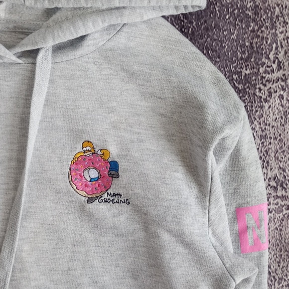 The Simpson Homer Eating Doughnut Embroidered Neff Hoodie