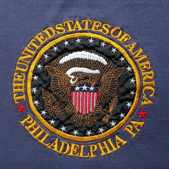 Vintage The United States Of America, Philadelphia PA Embroidered T-Shirt