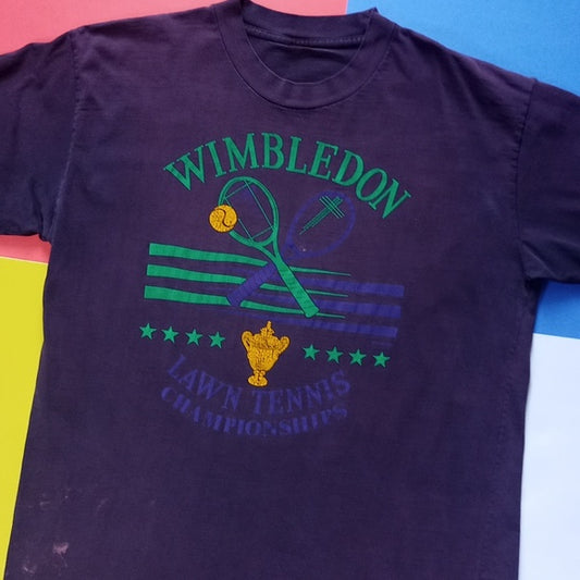 Vintage 1990s Wimbledon Lawn Tennis Championships Single Stitch T-Shirt