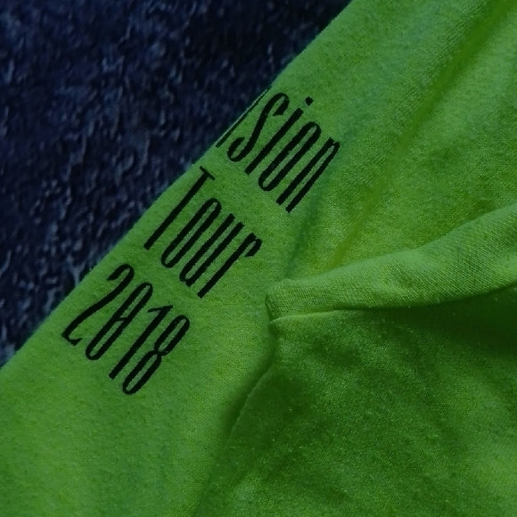MIGUEL 2018 ASCENSION TOUR Neon Green Graphic Long Sleeve Shirt