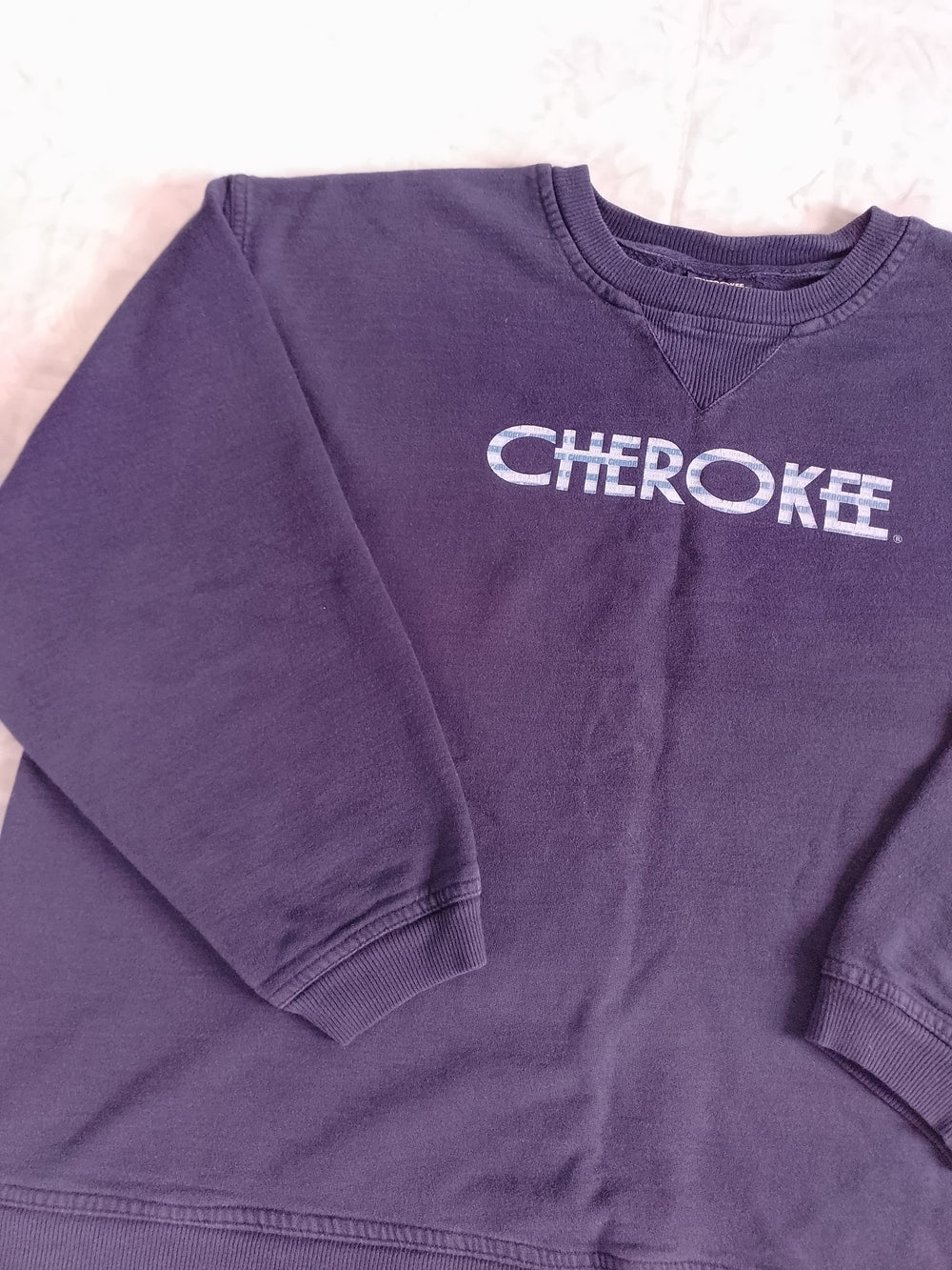 Vintage 90s Cherokee Navy Logo Crewneck Sweatshirt