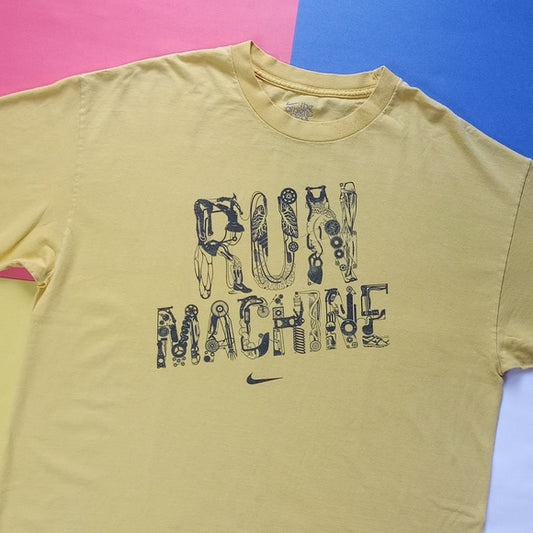 Nike Run Machine Graphic Yellow T-Shirt