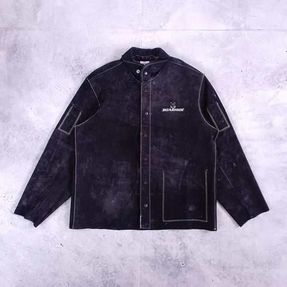 Caiman 3029 Black Boarhide Pigskin Welding Jacket