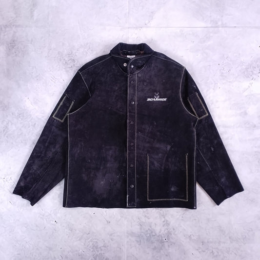 Caiman 3029 Black Boarhide Pigskin Welding Jacket
