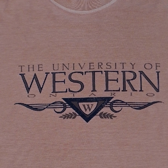 Vintage 90s University of Western Ontario Tan T-Shirt