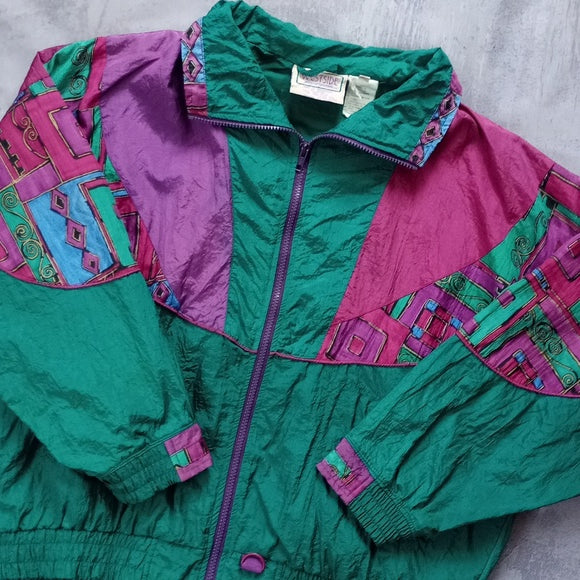 Women's Vintage 90s Funk Aunt Viv Windbreaker Jacket