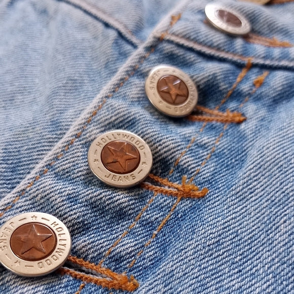 Vintage Hollywood Fared Dernim Jeans