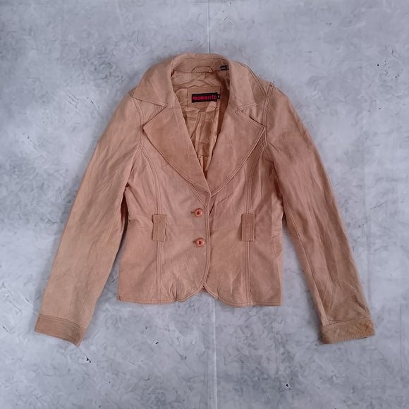 Vintage Leather Blazer Jacket